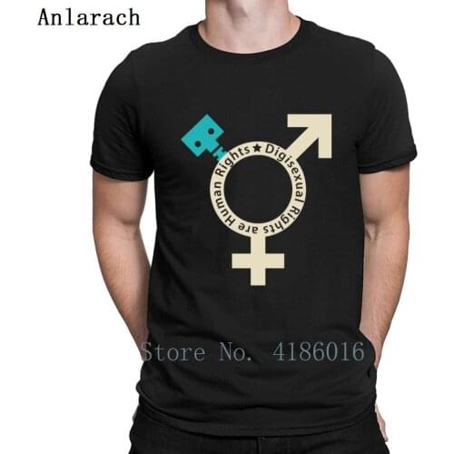 Digisexual Rights Human Rights Virtual Sex Sexbot T Shirt Family Cotton Summer Anti-Wrinkle Fashion Create S-4XL Slim Shirt