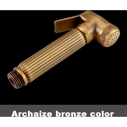 Bathroom Archaize Wind Brass Handheld Bidet Sprayer Shower Head Toilet Shattaf Flush Faucet Gun Pet Diaper Closestool Cleaning