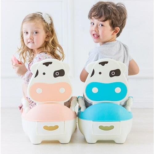 Ergonomics Seat Baby Portable Toilet Seat For Children Cow Chair Children Urinal High Quality Training Kids For Free Potty Brush