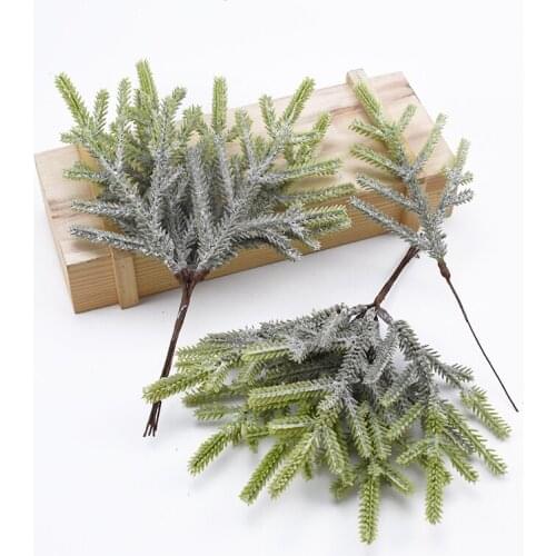 6 pieces artificial plants decorative flowers wreaths vases for home wedding decoration Christmas tree diy gifts box scrapbook