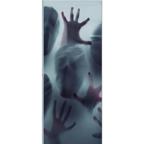 Creative Door Sticker Easter Day Theme Self-adhesive PVC London Decor Wallpaper Refrigerator Sticker for Bedroom Home Decoration