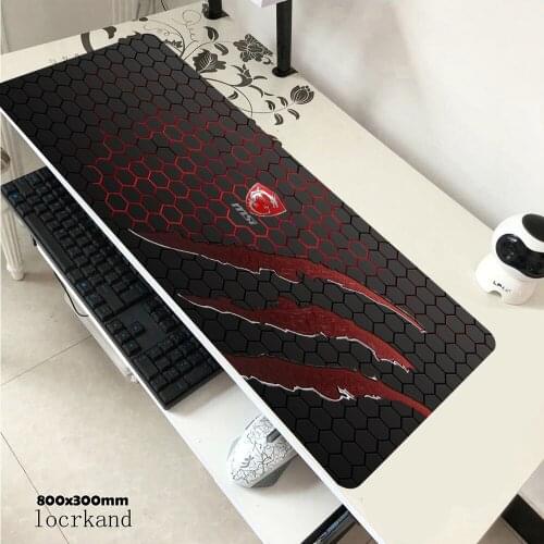 MSI Custom Gaming DIY Mouse Pad Large Anime Mousepad Computer Mouse Pad Gamer Mause Pad Mat Keyboard Desk Mat Christmas Gift
