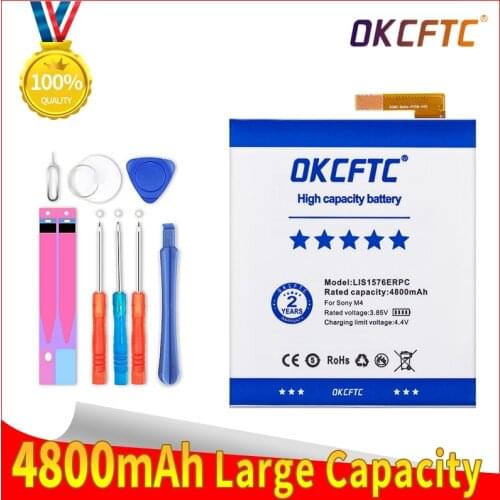 Original 4800mA LIS1576ERPC Battery For SONY Xperia M4 Aqua E2353 E2303 E2333 E2306 E2312 E2363 AGPB014-A001 Phone bateria