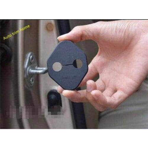 Lapetus Plastic Car Door Lock Buckle Guard Cover Trim For Toyota RAV4 RAV 4 2016 - 2021 Protection Cover Interior Kit
