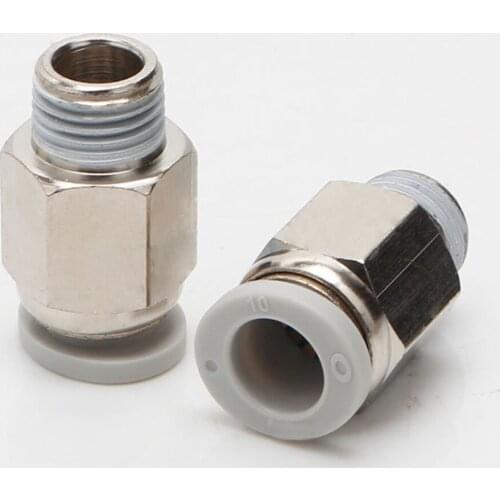 Pneumatic fitting PC thread straight through quick plug connector PC4-M5 metal 3D printer custom pneumatic components