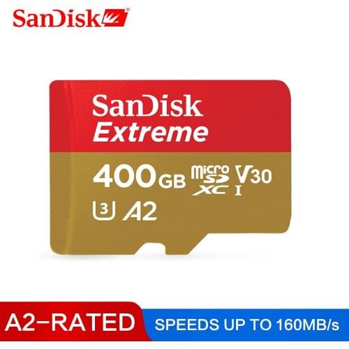 SanDisk Memory Card Extreme micro SD Card UHS-I C10 U3 V30 A2 microSDHC/microSDXC Flash 32GB 64GB 128GB 256GB 400GB TF Card