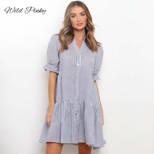 WildPinky Fashionable Shirt Dresses