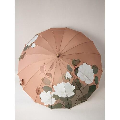 Uv Protection Large Umbrella Vintage Beach Luxury Business Umbrella Rain Women Car Outdoor Guarda Chuva Rain Gear BY50YS