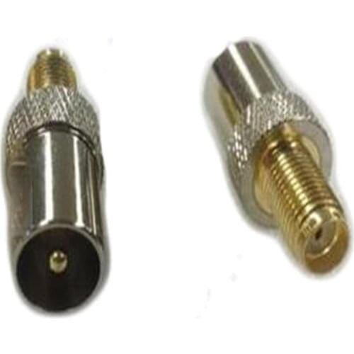 20pcs IEC PAL DVB-T TV Male Plug to SMA female Jack RF Coax Cable Adapter Connector