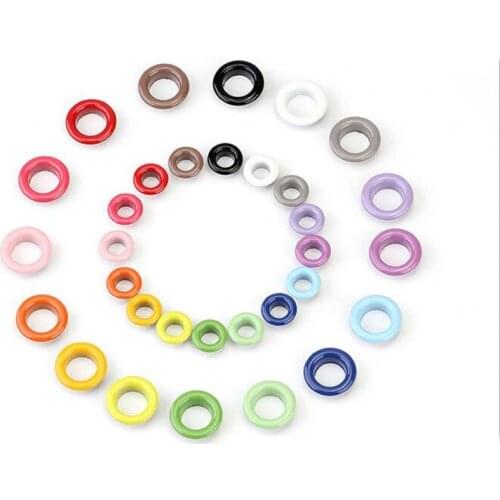 500pcs 4mm Inner Mix Color Optional Metal Eyelet Scrapbook Embellishment Garment Clothe Paper Card Craft Invitation Bag Shoe DIY
