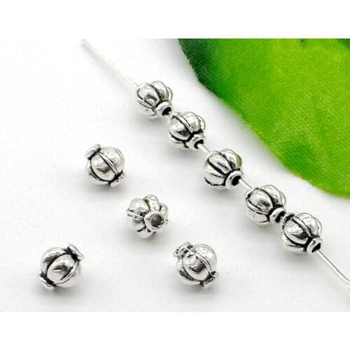 Free Shipping Wholesale 400pcs Tibetan Silver Spacer Beads 6x4.5mm DIY