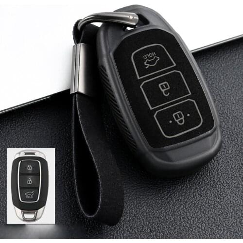 Car Key Case Cover for Hyundai Elantra I30 I40 Ix35 KONA Solaris HB20 Veloster SR Grandeur Ig Accent Santa Fe Palisade Accessory