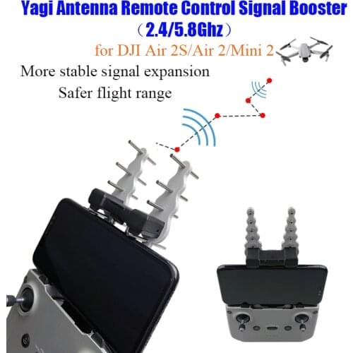 For DJI Air 2S Mavic Air2 Mini 2 Remote Controller Signal Booster Range Extender Yagi Antenna Drone 2.4/5.8Ghz Drone Accessorie