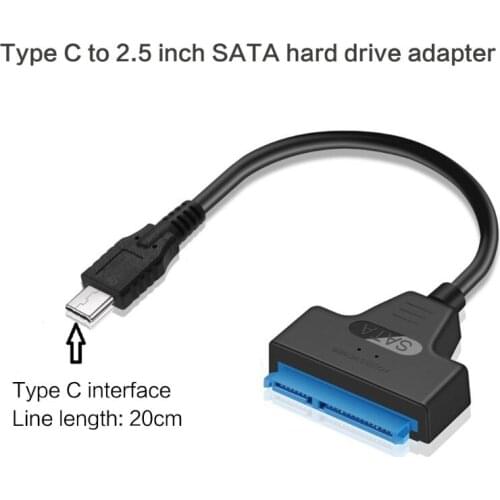 USB 3.0/2.0/Type C to 2.5 Inch SATA Hard Drive Adapter Converter Cable for 2.5'' HDD/SSD ABCD