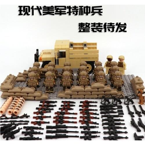 Compatible With Lego Military Man, US Army Special Forces Operation Red Sea Building Blocks, 10-14 Years Old Boys