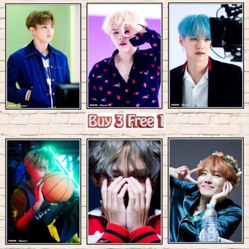 Korean K-POP Band Bangtan Boys Poster New style latest poster decoration painting hd photo paper 2049