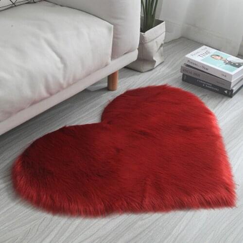 1 Pc Antiskid Soft Faux Fur Wool Carpet Indoor Sheepskin Rug Modern Carpet Mat Blue White Gray Living Room 30x40cm