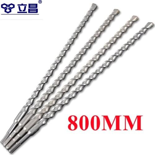 LICHANG Sds Plus 800mm Electric Hammer Drill Bits Impact Power Tools Length Wall Chaser for Concrect Set Hole Saw Max
