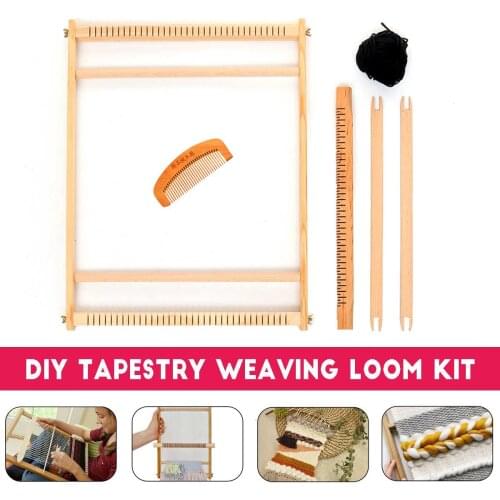 Multifunctional DIY Wooden Weaving Loom Hand Knitting Toys Sewing Accessories Embroidery Woven Set