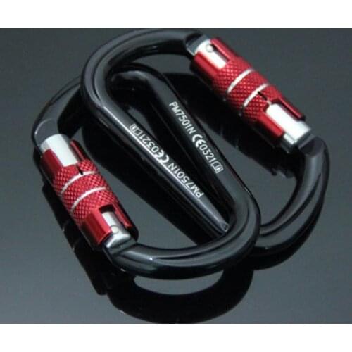 E1104 New arrive Outdoor sports climbing supplies rock climbing O buckle master lock quickdraw security master lock 24KN