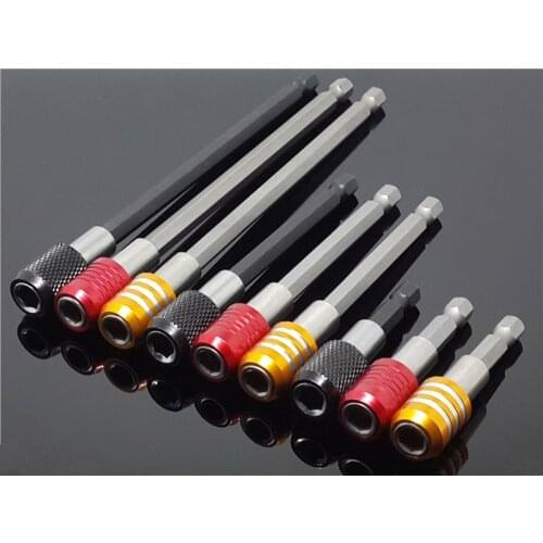 6 Size Extension 1/4 Hex Screw Socket Holder Adapter Magnetic Screwdriver Impact Driver Drill Bit Tool Quick Release Tools