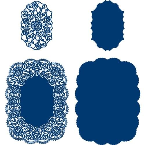 Hollow lace Metal Cutting Die Scrapbook Embossed Paper Card Album Craft Template Stencils New for 2021 Arrive