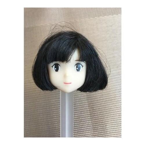 Rare Limited Edition Kiki Head Licca Doll Toy Head Cartoon Doll Head Girls Boys DIY Dressing Hair Toys Collection Cute Doll Head