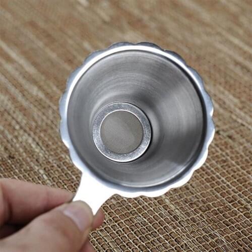 Tea Strainer Double Layer Fine Mesh Filter Sieve Stainless Steel Lace Tea Drain Kitchen Tea Infusers Utensils