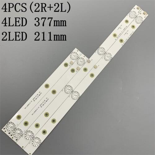 New 4 pcs/set LED Backlight strip for akai AKTV3221 32LED38P JS-D-JP3220-041EC E32F2000 D32-0A35 MS-L0928-L R V2 HV320WHB-N80