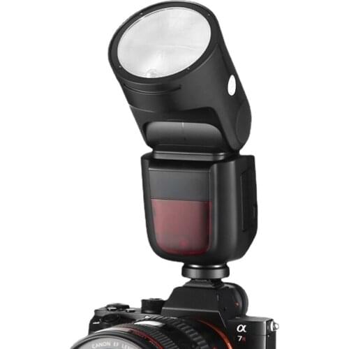 V1 Top Flashlight SLR Camera Suitable for Photography High-Speed Lithium External Shooting round External Shooting Fill-in Light