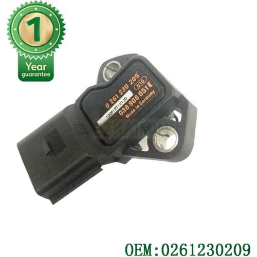 High Quality 0261230209 038906051E 0261230208 INTAKE MANIFOLD PRESSURE SENSOR MAP For 09-16 Audi A4 2.0T