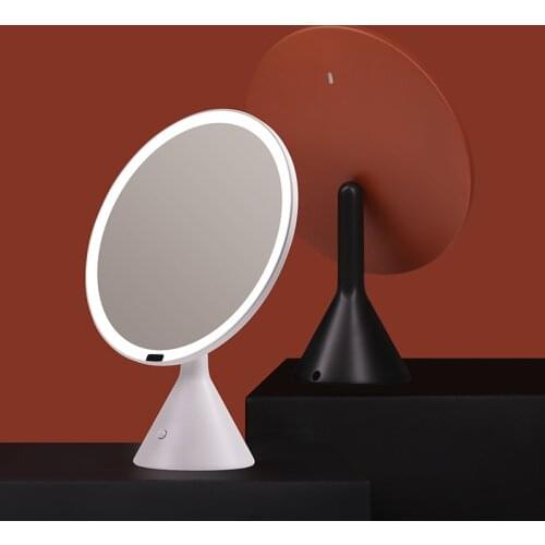 LED Makeup Mirror Smart Big Round Mirror Makeup Artist Professional Beauty Desktop Brightness Fill Light Mirror