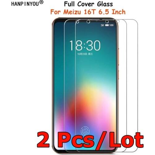 2 Pcs/Lot For Meizu 16T 6.5" Full Cover Clear Tempered Glass Screen Protector Explosion-proof Protective Film Toughened Guard