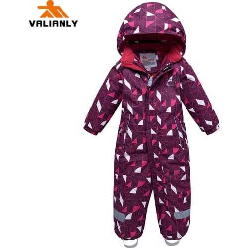 2020 High Quality Winter Girls Snowsuit One-piece Kids Ski Suit Children Winter Jumpsuit Waterproof Windproof Snowboard Outwear