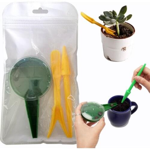 3pcs Succulent Transplanting Garden Hand Tools Seeding Dispenser Set Indoor Gardening Plant Nursery Easy Flower Plant Seeder