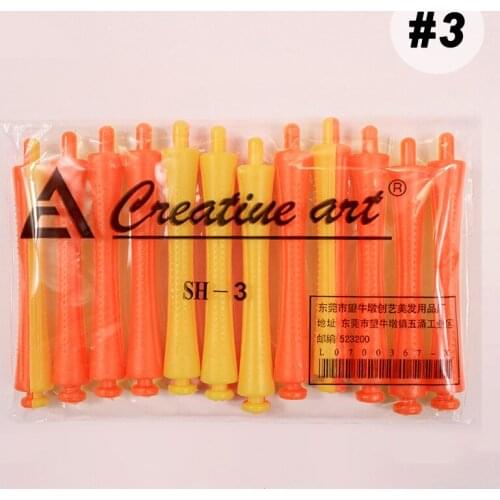 36pcs 10mm Hair Rollers with Rubberbands Cold Perm Flexi Rod Fluffy Hair Clip Curlers Curling Set Hairdressing Supplies SH3 1517