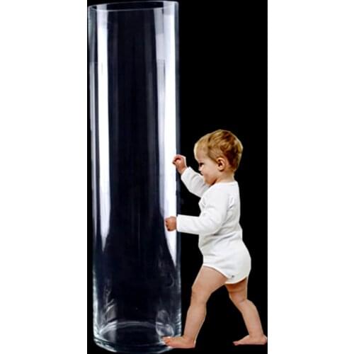 Acrylic Aquarium Aquarium Medium Cylindrical Living Room Falling Straight Aquarium Vase