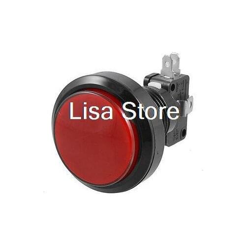 Arcade Game 36mm Red Illuminated Momentary Push Button SPDT Micro Switch