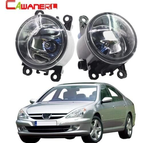 Cawanerl 2 X H11 100W Car Light Styling Halogen Fog Light Daytime Running Lamp DRL 12V For Peugeot 607 (9D, 9U) Saloon 2000-2006