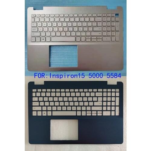 New Laptop Case For DELL Inspiron 15 5000 5584 Palmrest With Backlit Keyboard 0227VH 0DFX5J Blue/Silvery