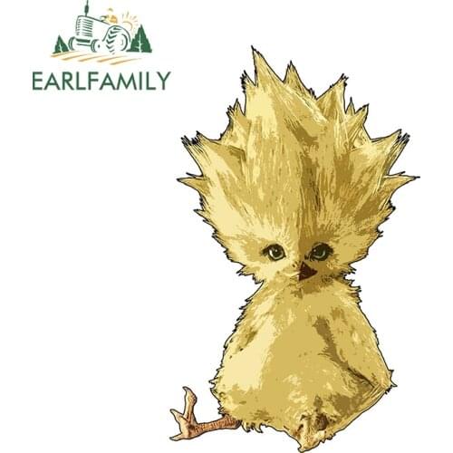 EARLFAMILY 13cm x 8.2cm for Cute Chocobo Final Fantasy Car Sticker Creative Decal Auto Air Conditioner Scratch-Proof Decoration