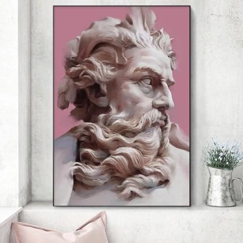 Greek Statue Sculpture Canvas Art Print Posters Figure Painting on the Wall Street Picture Decor Living Room Home Decoration
