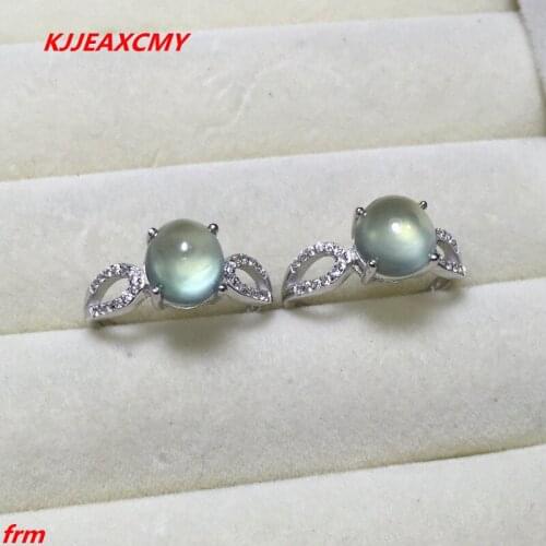 KJJEAXCMY Fine jewelry 925 pure silver inlaid natural grape stone ring women ring women ring support any identification