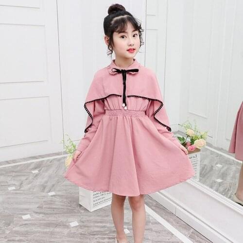 Girls Spring Autumn Fashion Trend Skirt Children 2020 New Korean Style Western Style Girl Dress