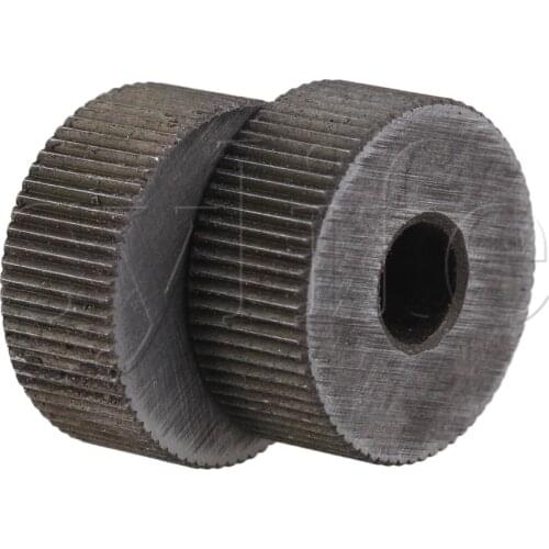2PCS 19x8mm Single Straight Knurling Tool 0.8mm Pitch Linear Knurl Wheel