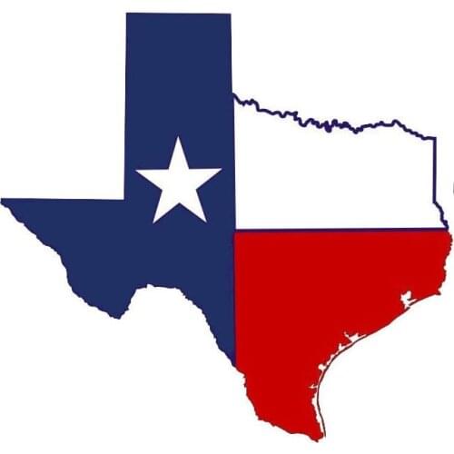 Personality Texas Flag Map Car Sticker Funny Decal PVC Cover Scratches Waterproof Car Window Decorative Stickers Accessories