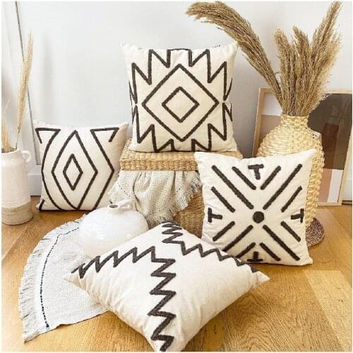 Natural Woven Punch Tooling Pillow decorate-Inner Pillow No-Hand With Knitted Handmade 2021 New High Quality Home Decoration sofa