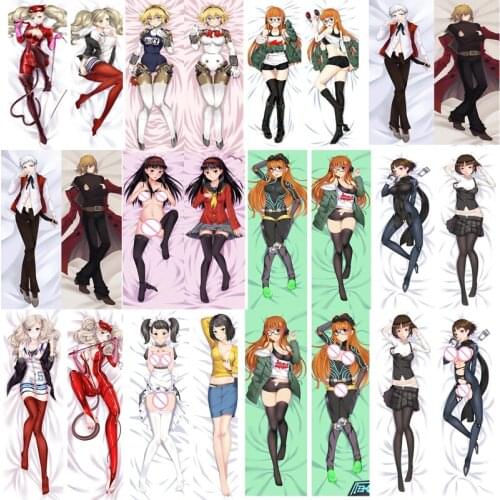 Japanese Anime Persona Hhugging Body Pillowcase Anne Takamaki Yusuke Makoto Niijima Futaba Dakimakura Pillow Cover CaseSakura