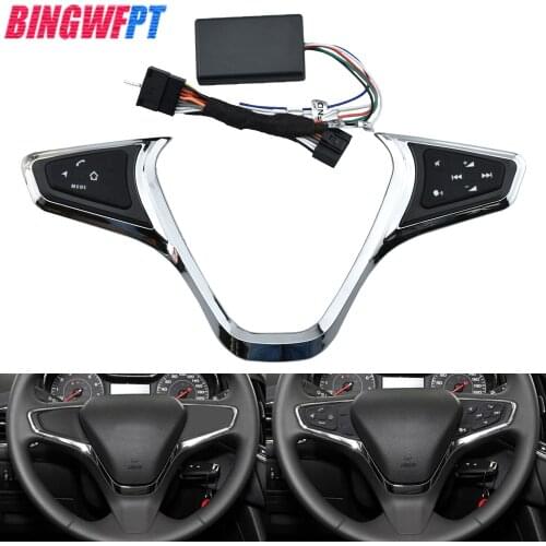 New Multifunction Steering Wheel Button Bluetooth Audio volume Control switch For Chevy For Chevrolet Cruze 2015-2018