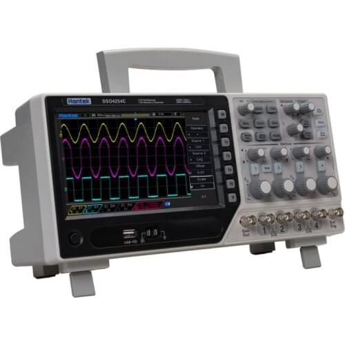 64K 250MHz Bandwidth 1GS/s Sample Rate Range Hantek DSO4254C 4CH Digital Oscilloscope